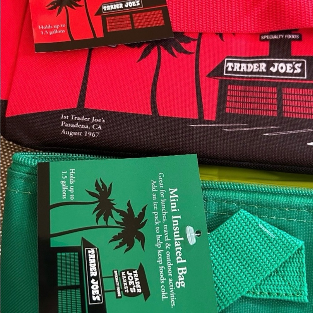 (2)Trader Joe’s Mini Insulated Bags - includes set of 2
